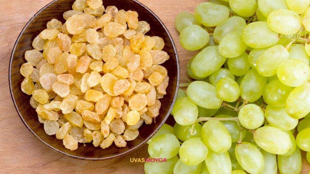 Uvas frescas vs uvas pasas