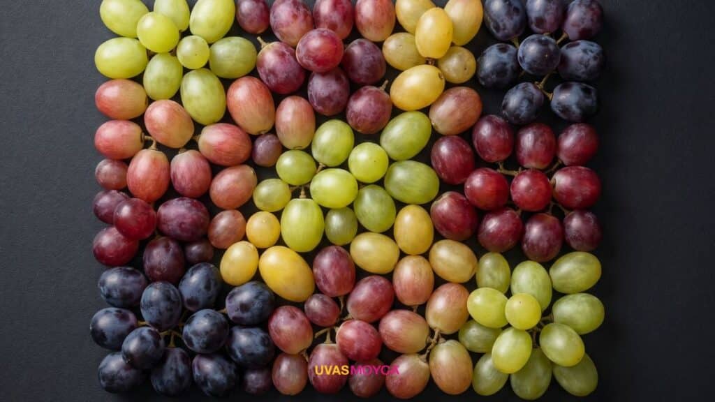 uvas blancas, rojas y negras?