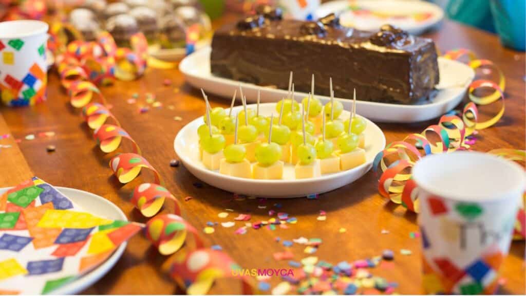 Ideas fáciles con uvas para cumpleaños infantiles